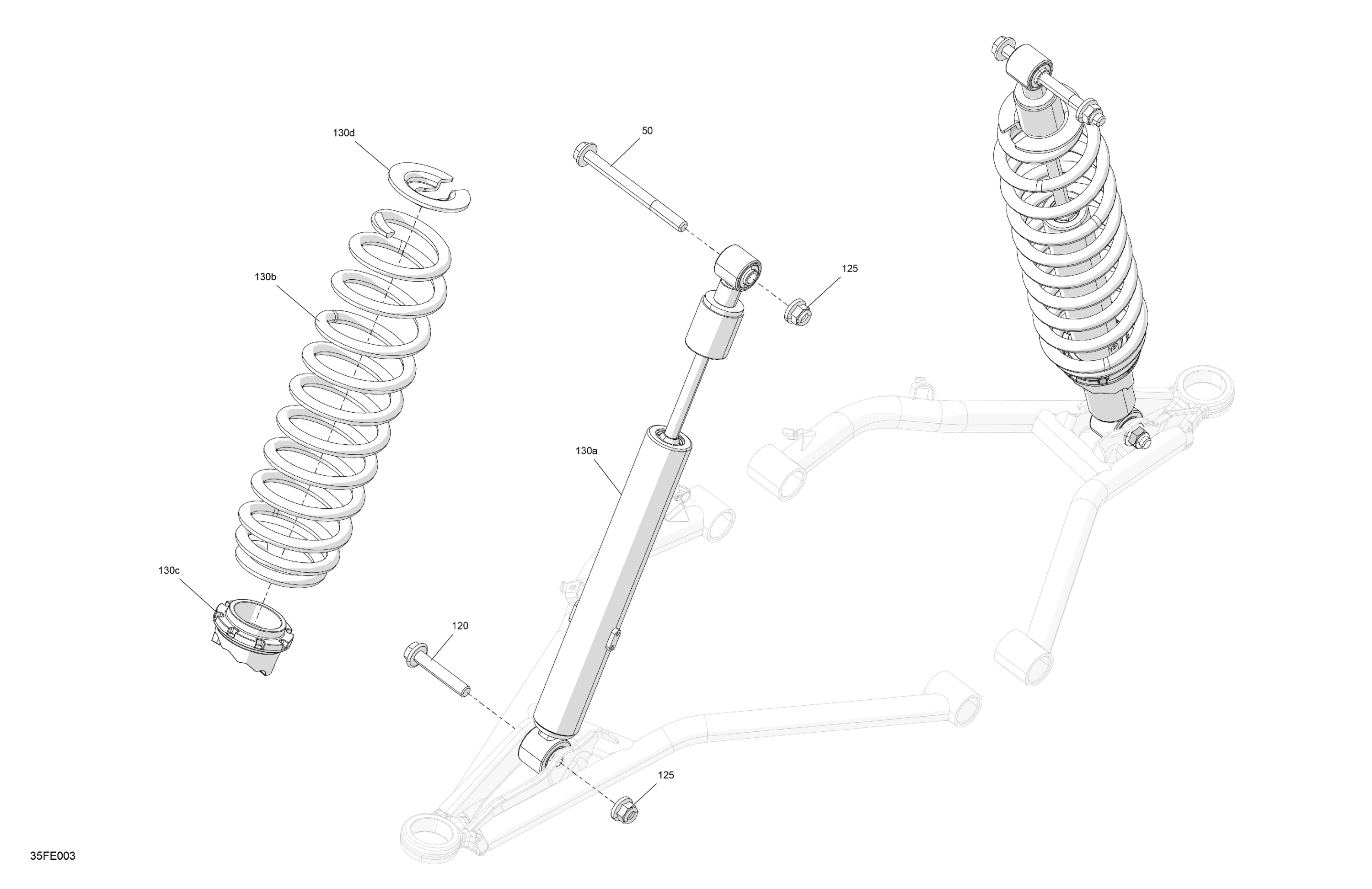 Схема узла: Suspension - Front Shocks