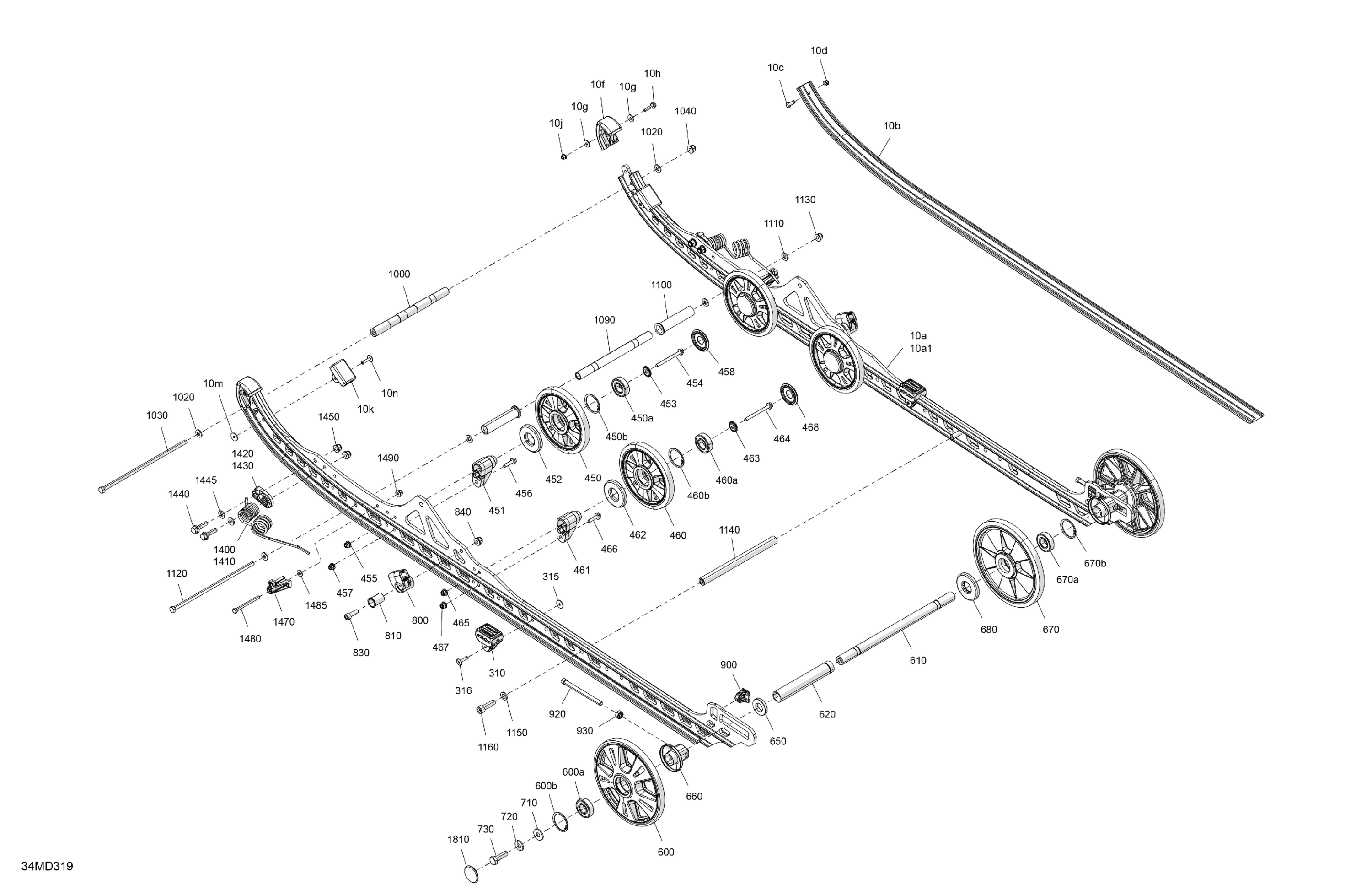 Схема узла: Suspension - Rear - Lower Section