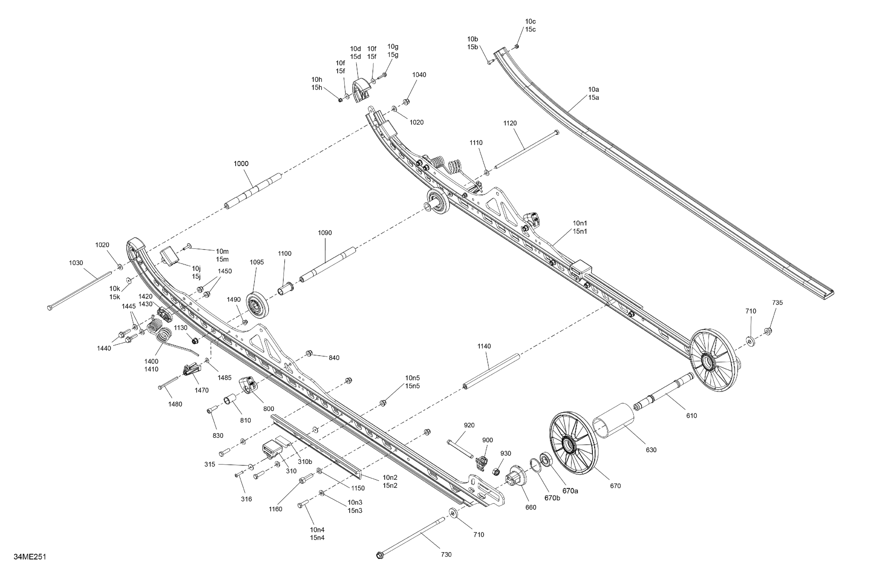 Схема узла: Suspension - Rear - Lower Section