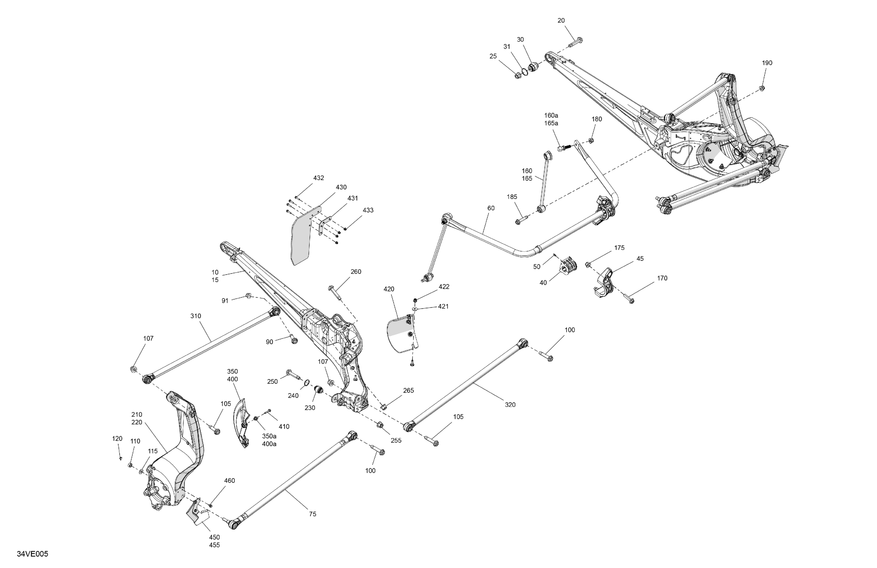 Схема узла: Suspension - Rear Components