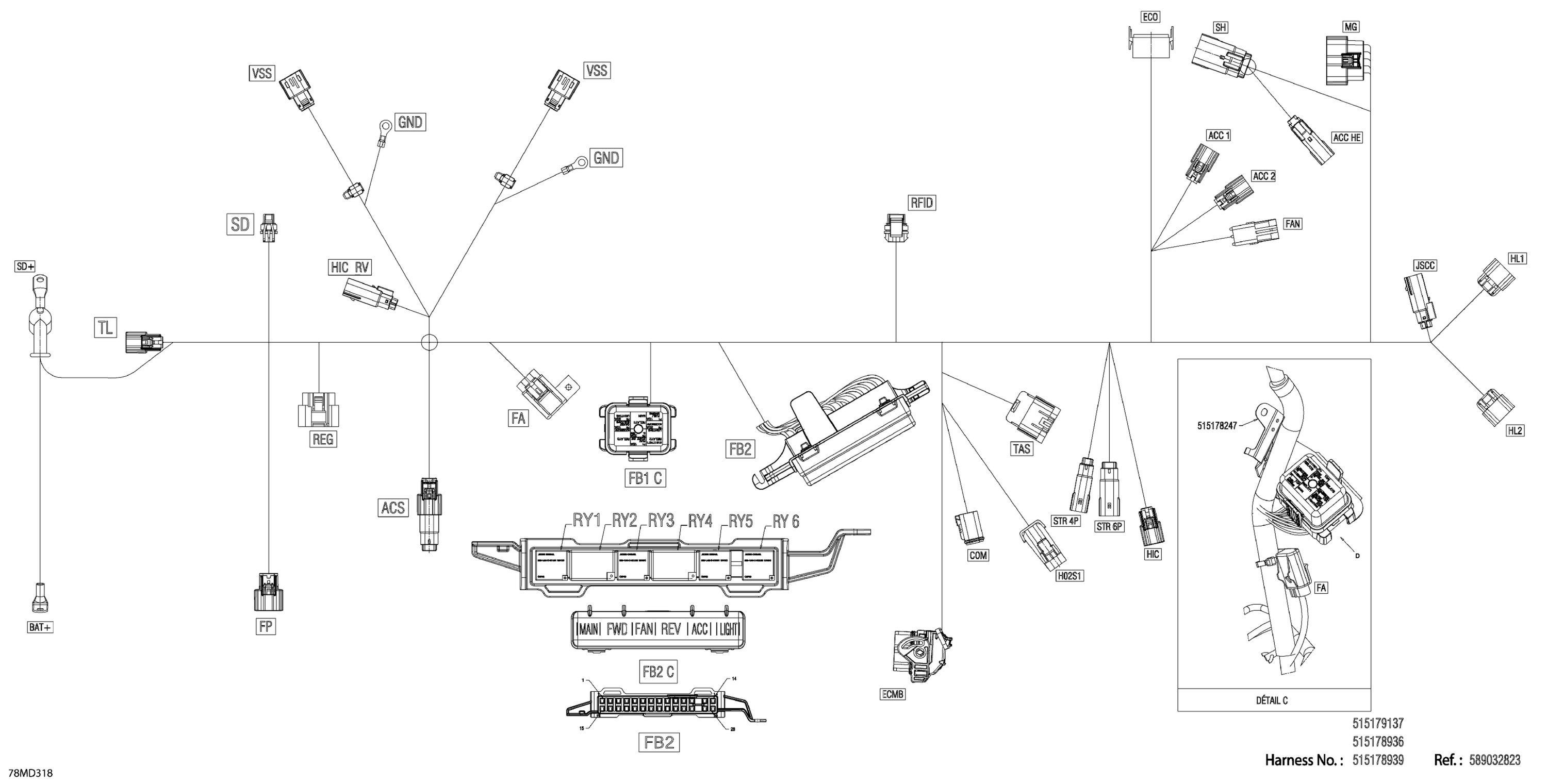 Electric - Main Harness - 515178936