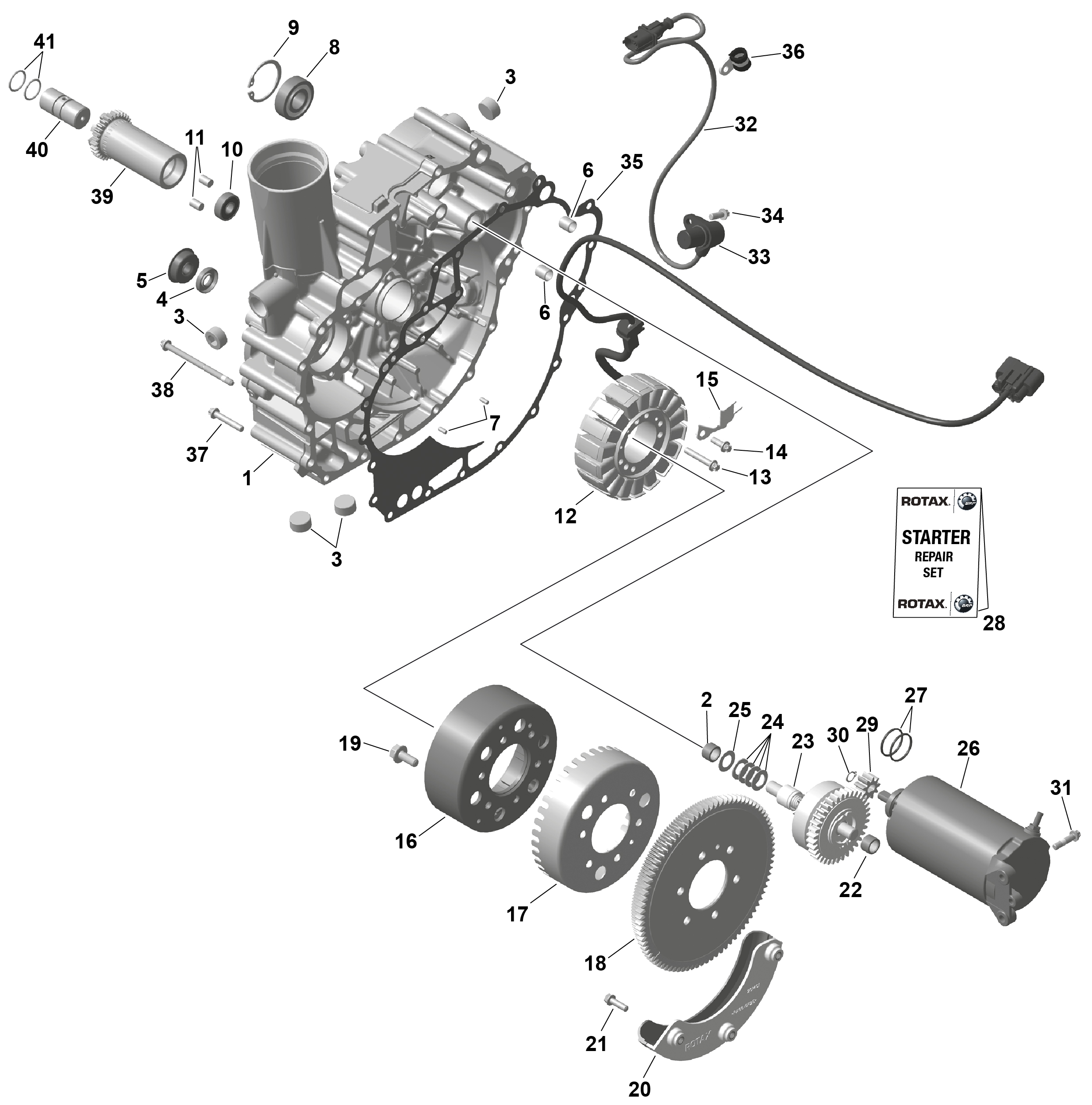 ROTAX - Magneto and Electric Starter