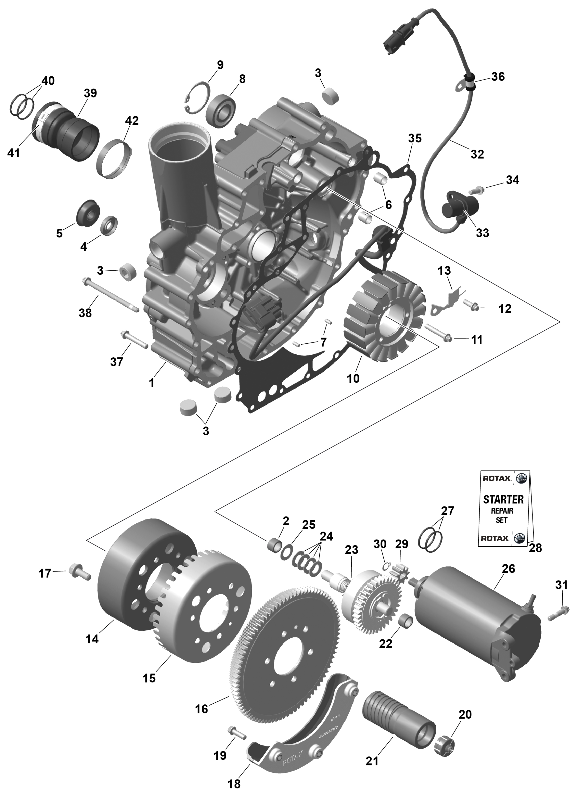 ROTAX - Magneto and Electric Starter