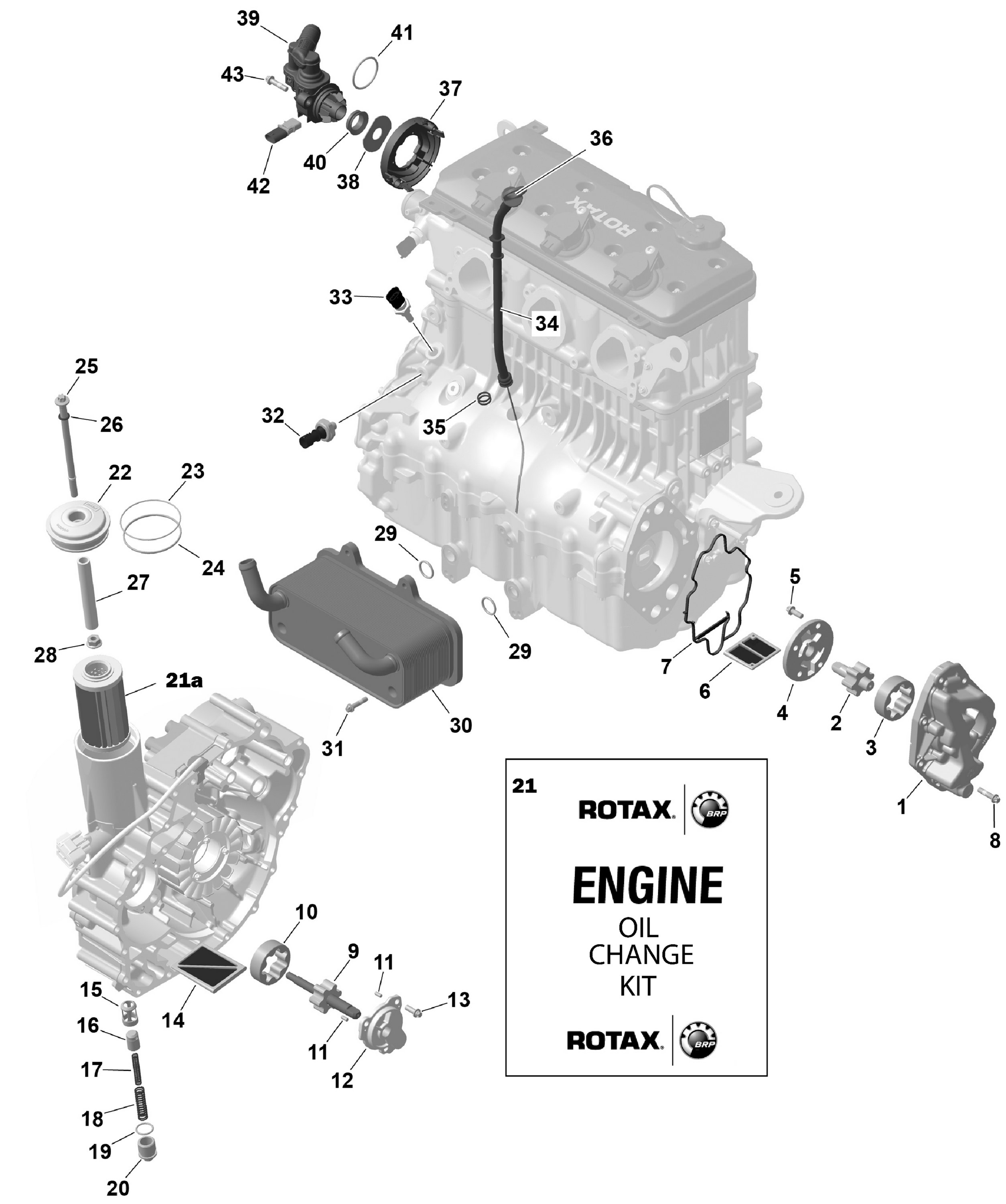 Схема узла: ROTAX - Engine Lubrication