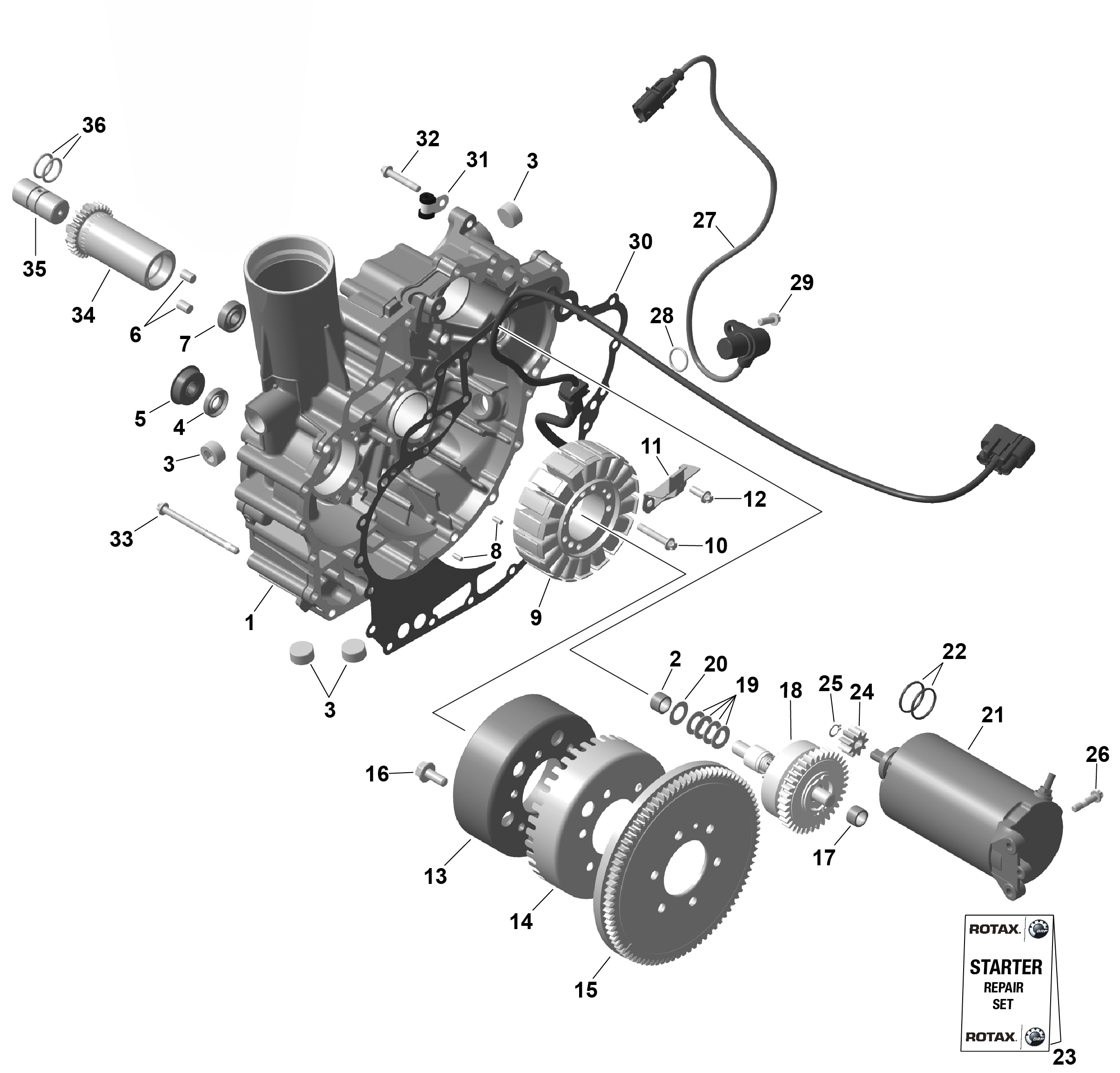 ROTAX - Magneto and Electric Starter