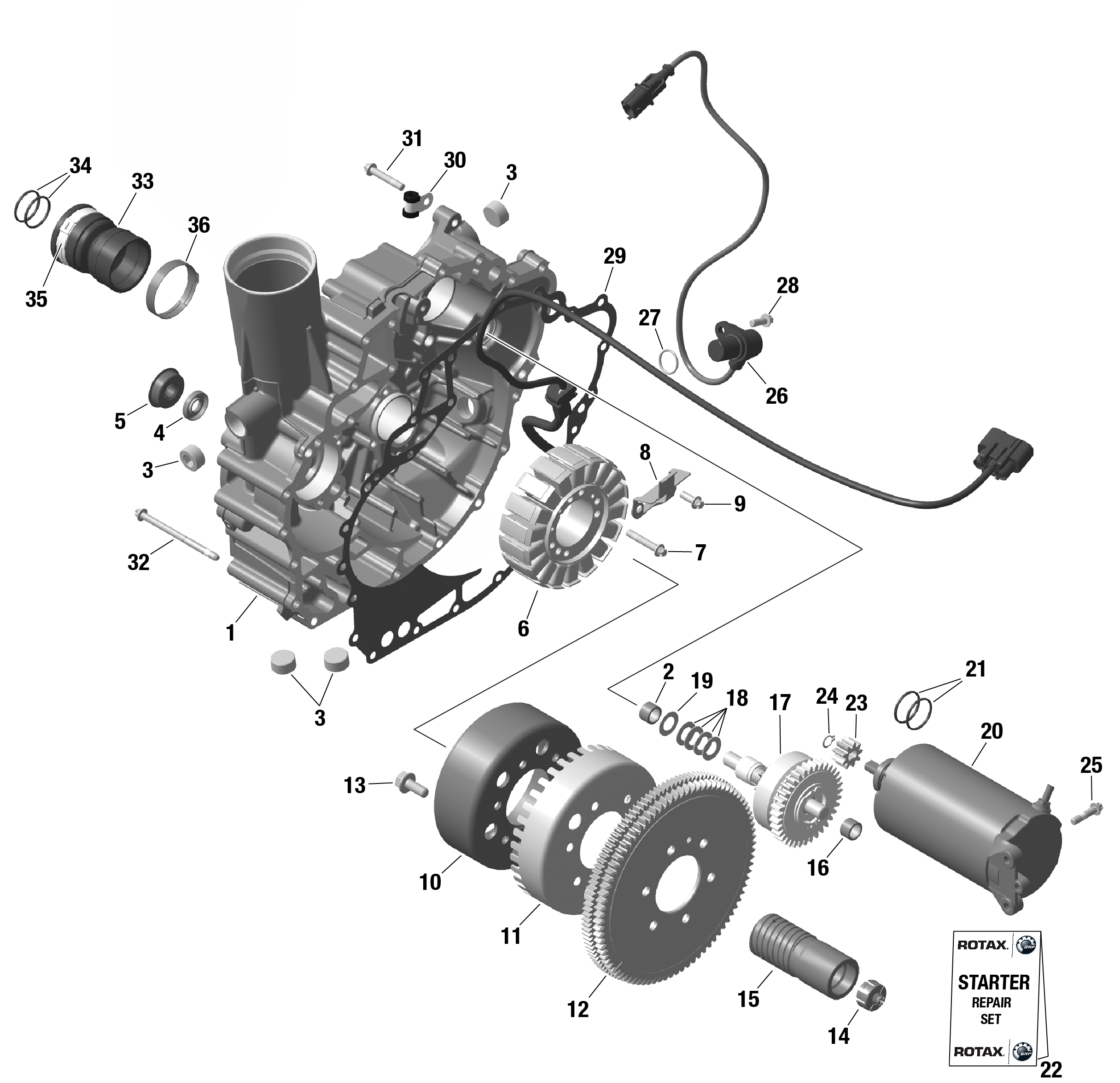 ROTAX - Magneto and Electric Starter