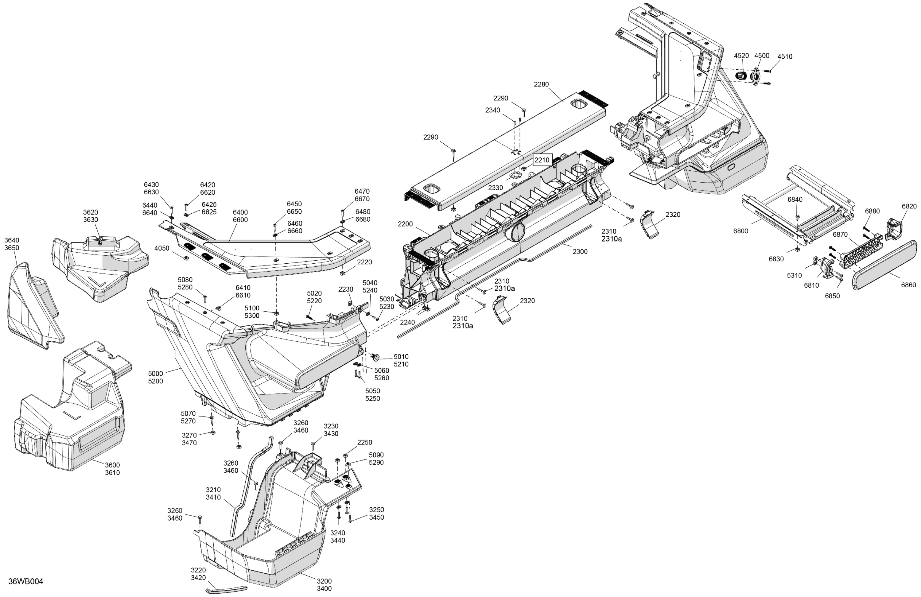 HULL - Rear Deflector Float and Rear Bumper