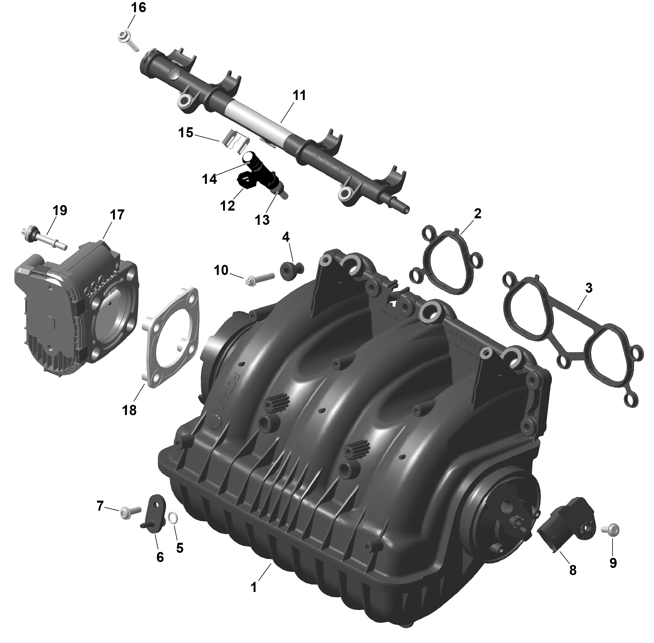 ROTAX - Air Intake Manifold And Throttle Body